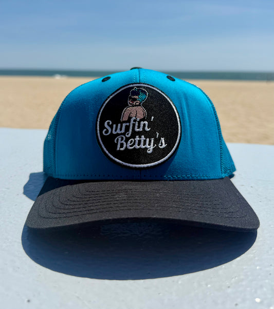 Logo Mesh Back Blue Hat