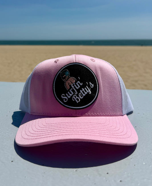 Logo Mesh Back Pink Hat